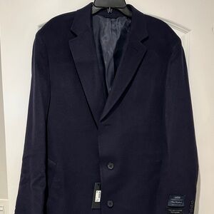 Bloomingdale's Deep Blue Men's Pure Cashmere Overcoat